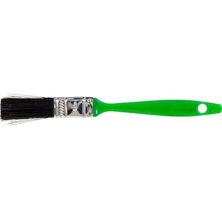 1/2 Wall Brush - Black Polyester Fill, Green Plastic Handle